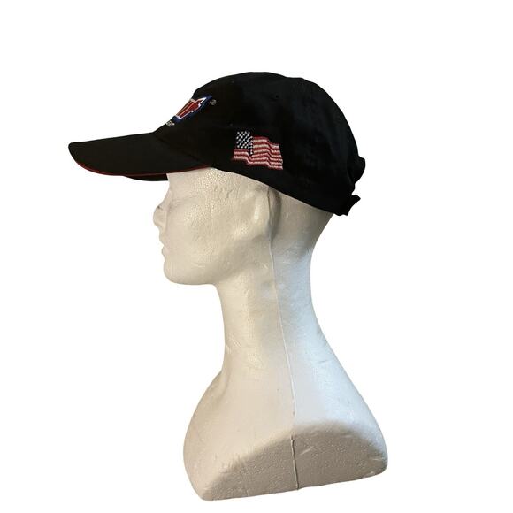 Summit Racing Equipment Adjustable Baseball Cap – Black & Red - Picture 4 of 5